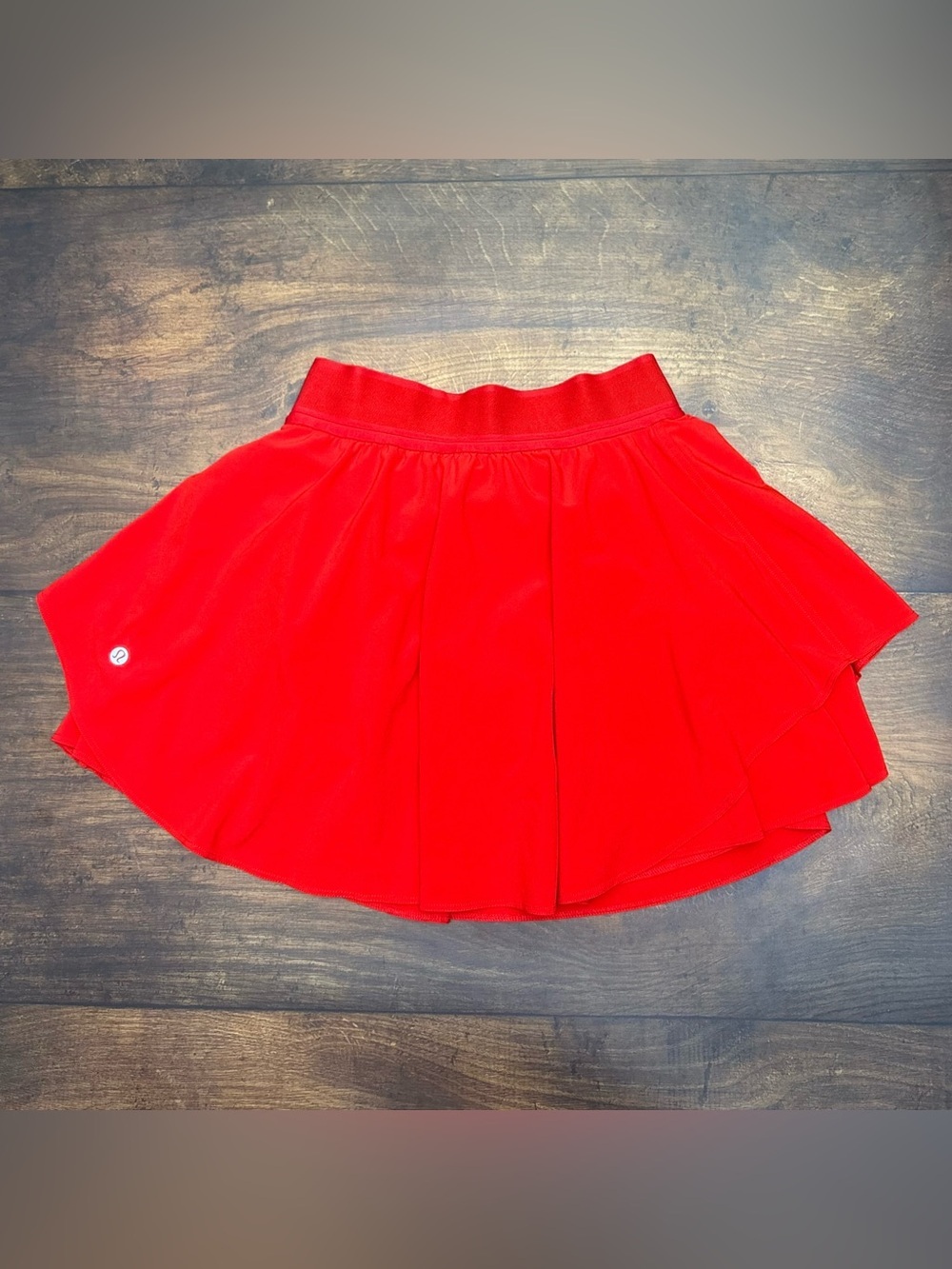 Lululemon Court Rival High Rise Skirt Skort In Hot Heat Size 4 *Long